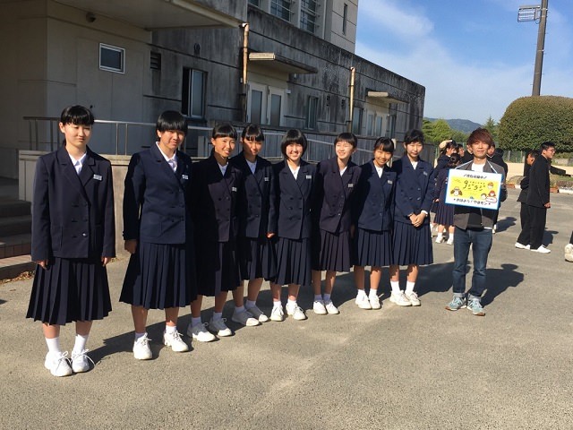 おはよう☀やまモン in 向陽中学校