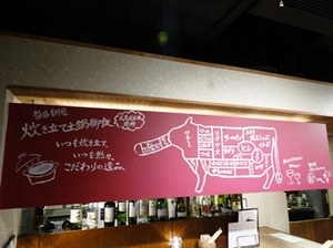 2014.05.09ごろう(店内カウンター上部牛の絵).jpg