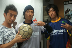 free syle footballer JINさん、USSAさん